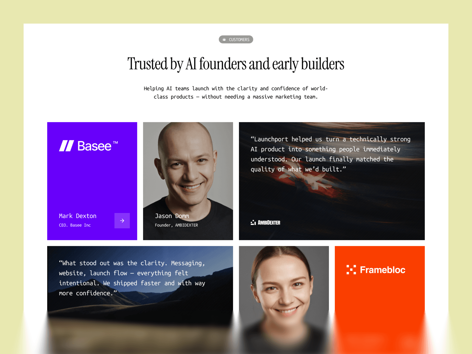 Launchport template, page 4