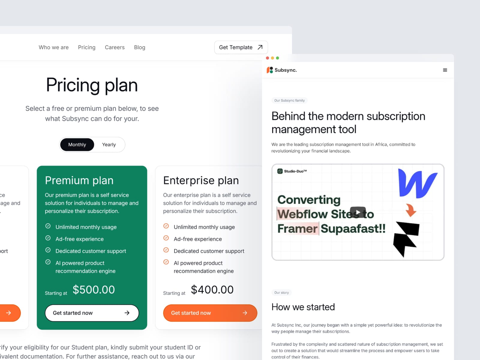 Subsync template, page 2