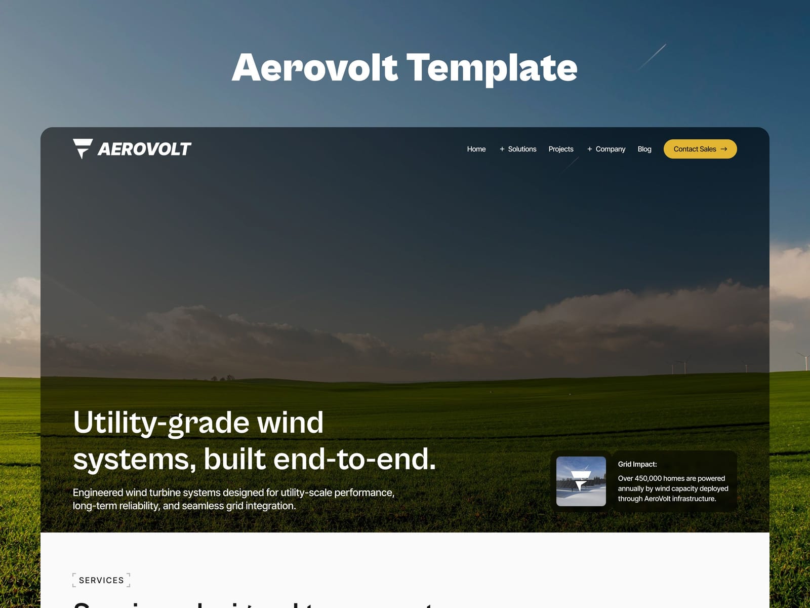 AeroVolt template cover
